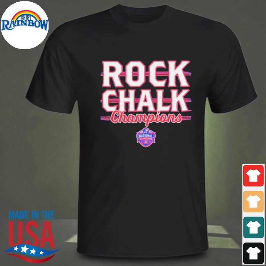 Kansas Jayhawks Basketball Rock Chalk Champions 2022 Shirt