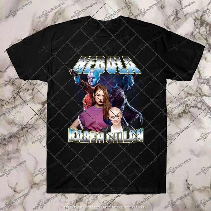 Karen Gillan Nebula Black T Shirt Marvel