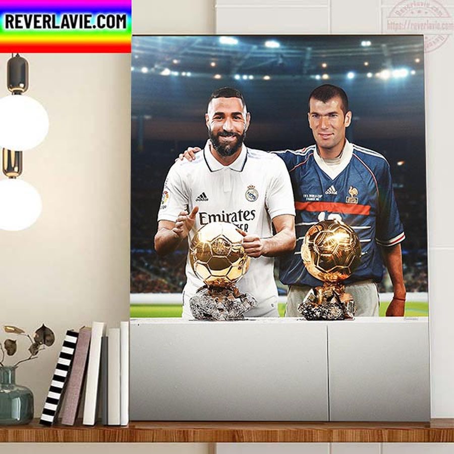 Karim Benzema Win The Ballon Dor 2022 Since Zidane In 1998 Home Decor Poster Canvas