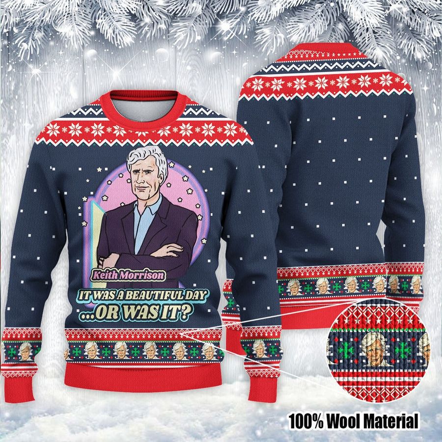 Keith Morrison It Was A Beautiful Day Or Was It Keith Morrison Keith Morrison Pastel Ugly Sweater