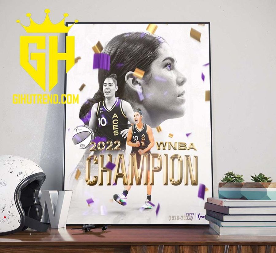 Kelsey Plum Las Vegas Aces Champions 2022 WNBA Poster Canvas