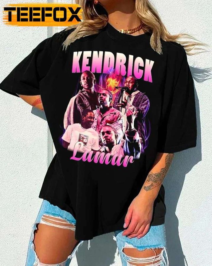 Kendrick Lamar Rapper Music Rap Lover Black T-Shirt