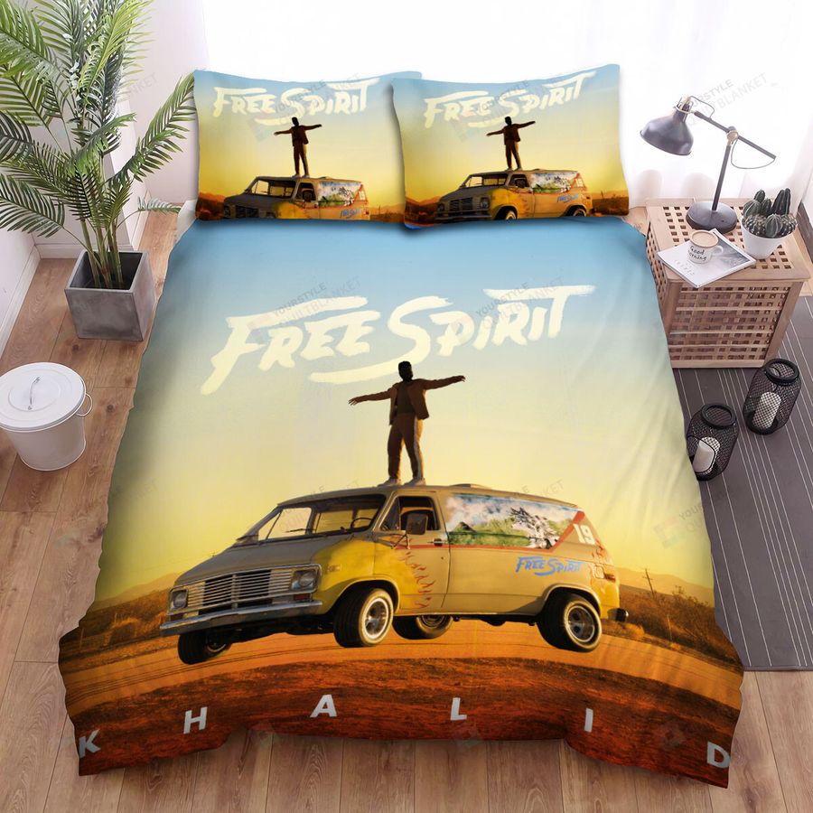 Khalid Free Spirit Album Cover Bed Sheets Spread Comforter Duvet Cover Bedding Sets