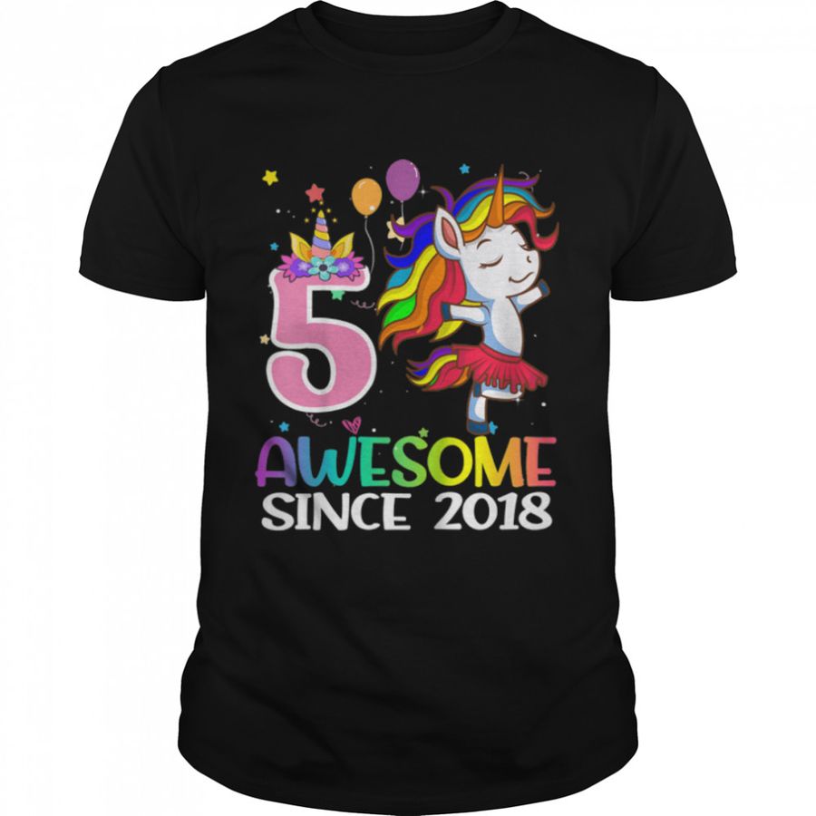 Kids 5 Year Old Gifts Girls Teens Funny Unicorn 5Th Birthday T Shirt B0BHJQSVL7