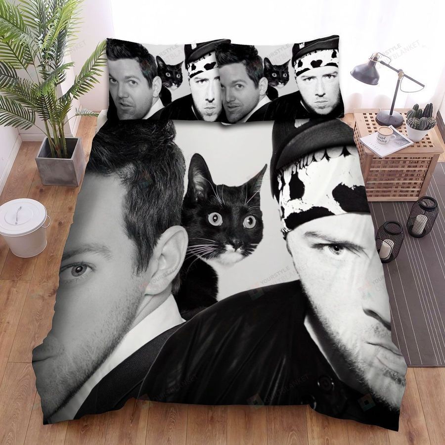 Kill The Noise Black Cat Bed Sheets Spread Comforter Duvet Cover Bedding Sets