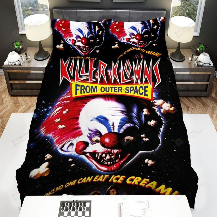Killer Klowns From Outer Space Movie Poster Xiii Photo Bed Sheets Spread Comforter Duvet Cover Bedding Sets