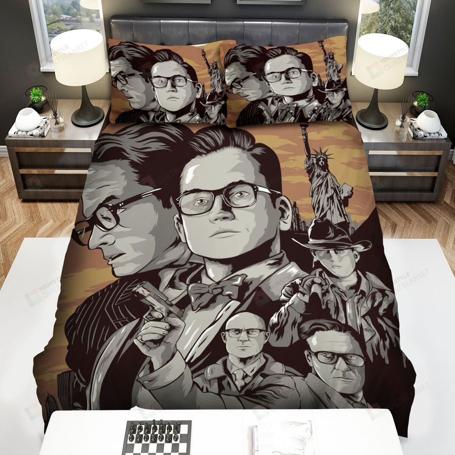 Kingsman The Golden Circle Movie Statue Of Liberty Behind Poster Bed Sheets Spread Comforter Duvet Cover Bedding Sets