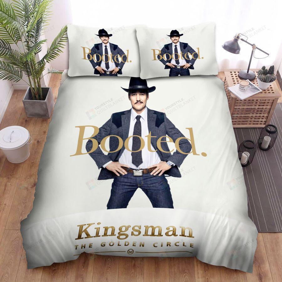 Kingsman The Golden Circle Movie Whiskey Poster Bed Sheets Spread Comforter Duvet Cover Bedding Sets