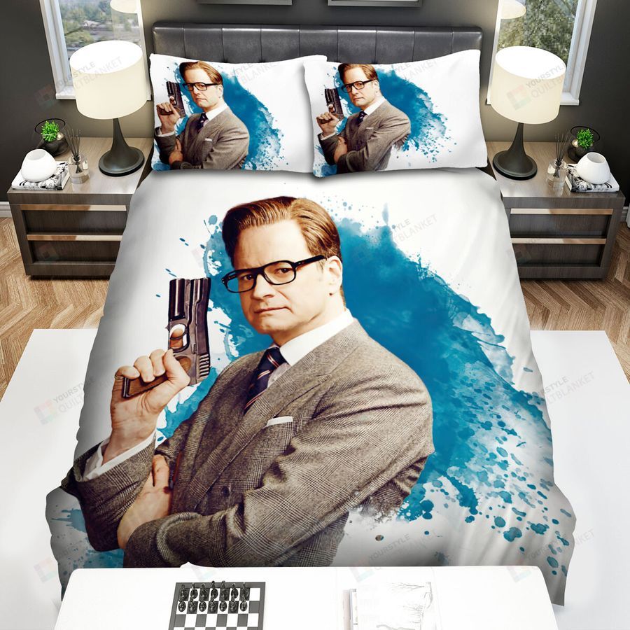 Kingsman The Secret Service Senior Spy Bed Sheets Spread Comforter Duvet Cover Bedding Sets