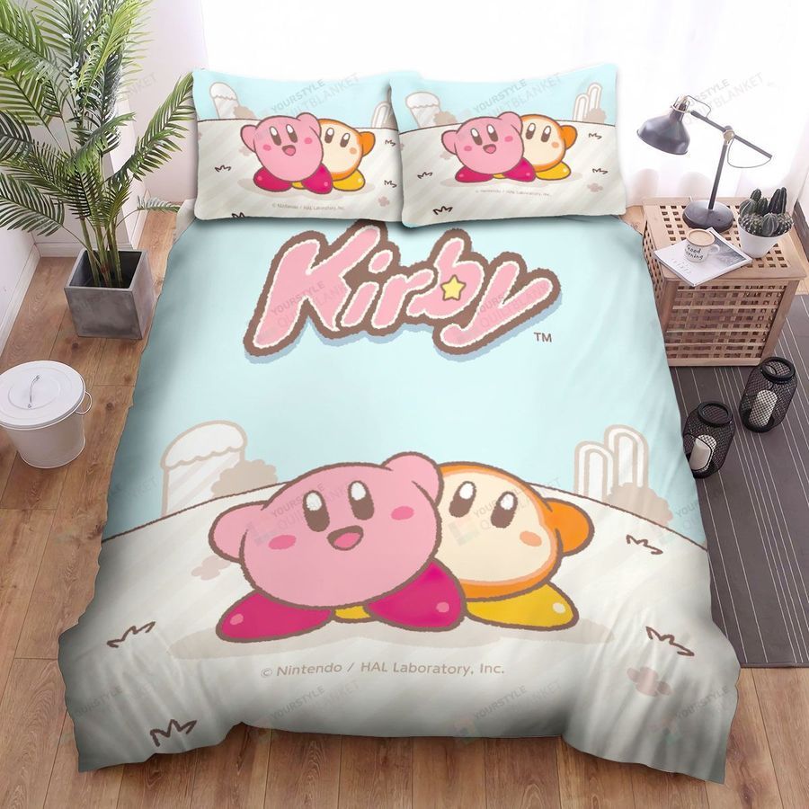 Kirby Pink Bed Sheets Spread Comforter Duvet Cover Bedding Sets