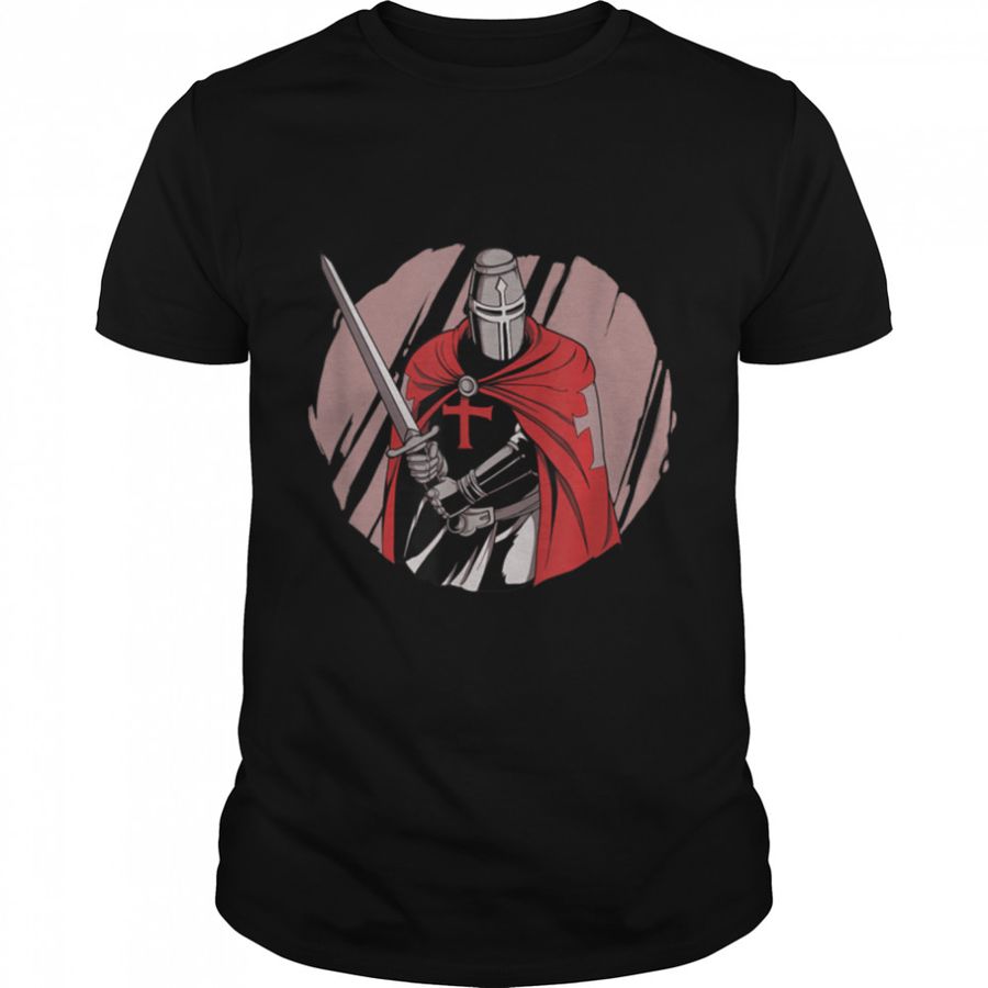 Knights Templar Warrior of Christ Templar Cross Gift T-Shirt B09JT3ZSD9
