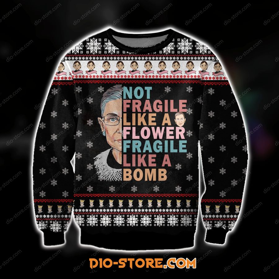 Knitting Pattern 3D All Over Print Ruth Bader Ginsburg Ugly Christmas Sweater, Ugly Sweater, Christmas Sweaters, Hoodie, Sweatshirt, Sweater