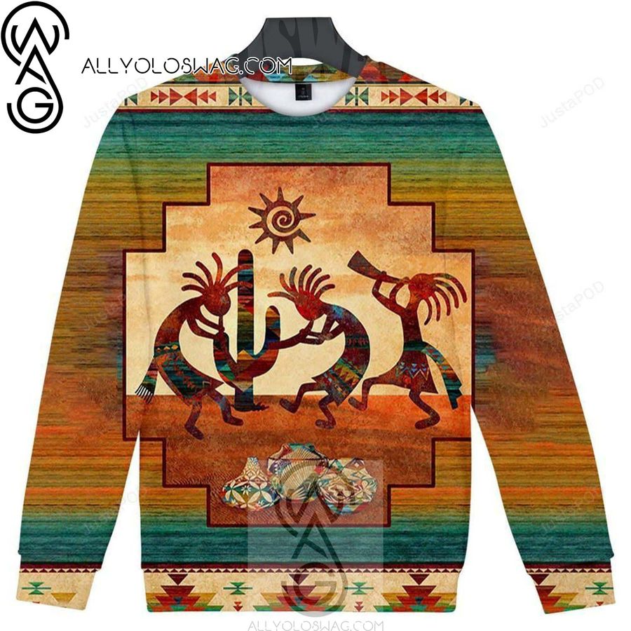 Kokopelli Myth Native American Knitting Pattern Ugly Christmas Sweater