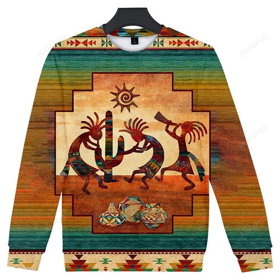 Kokopelli Myth Native American Ugly Christmas Sweater, All Over Print Sweatshirt, Ugly Sweater, Christmas Sweaters, Hoodie, Sweater