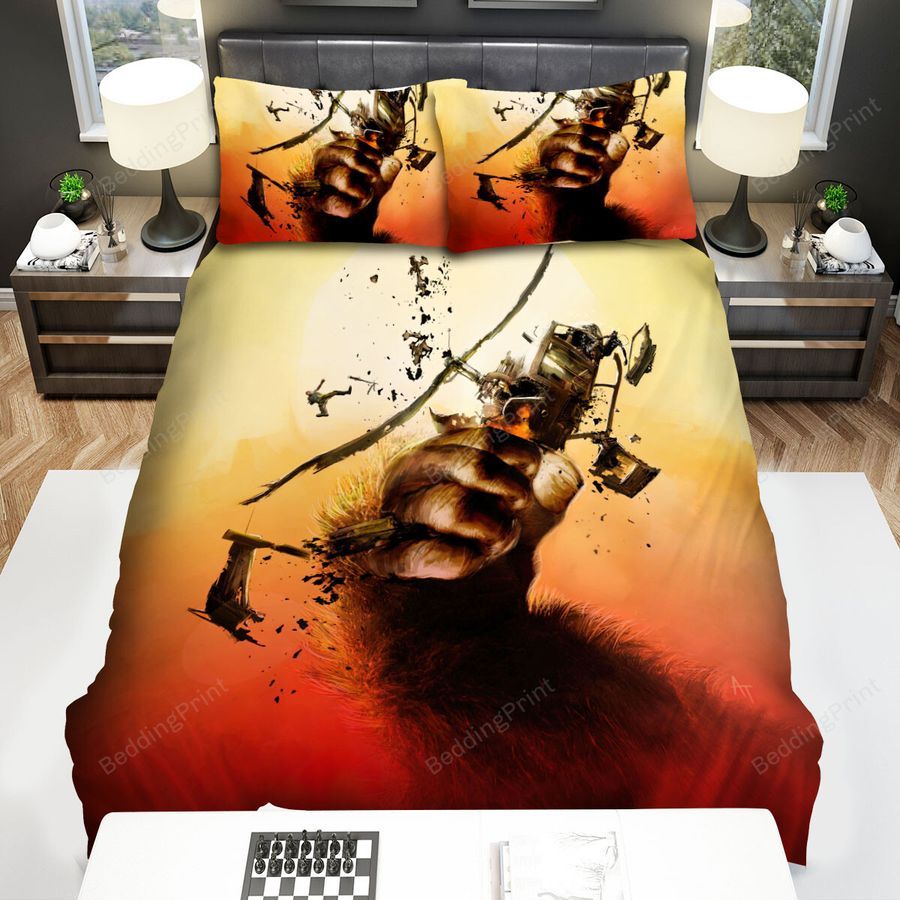 Kong Skull Island (2017) Movie Art 4 Bed Sheets Spread Comforter Duvet Cover Bedding Sets