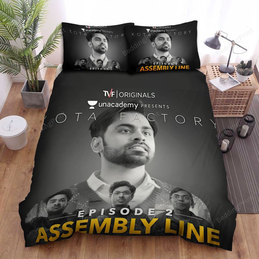 Kota Factory (2019–2021) Episode 2 Assembly Line Movie Poster Bed Sheets Spread Comforter Duvet Cover Bedding Sets