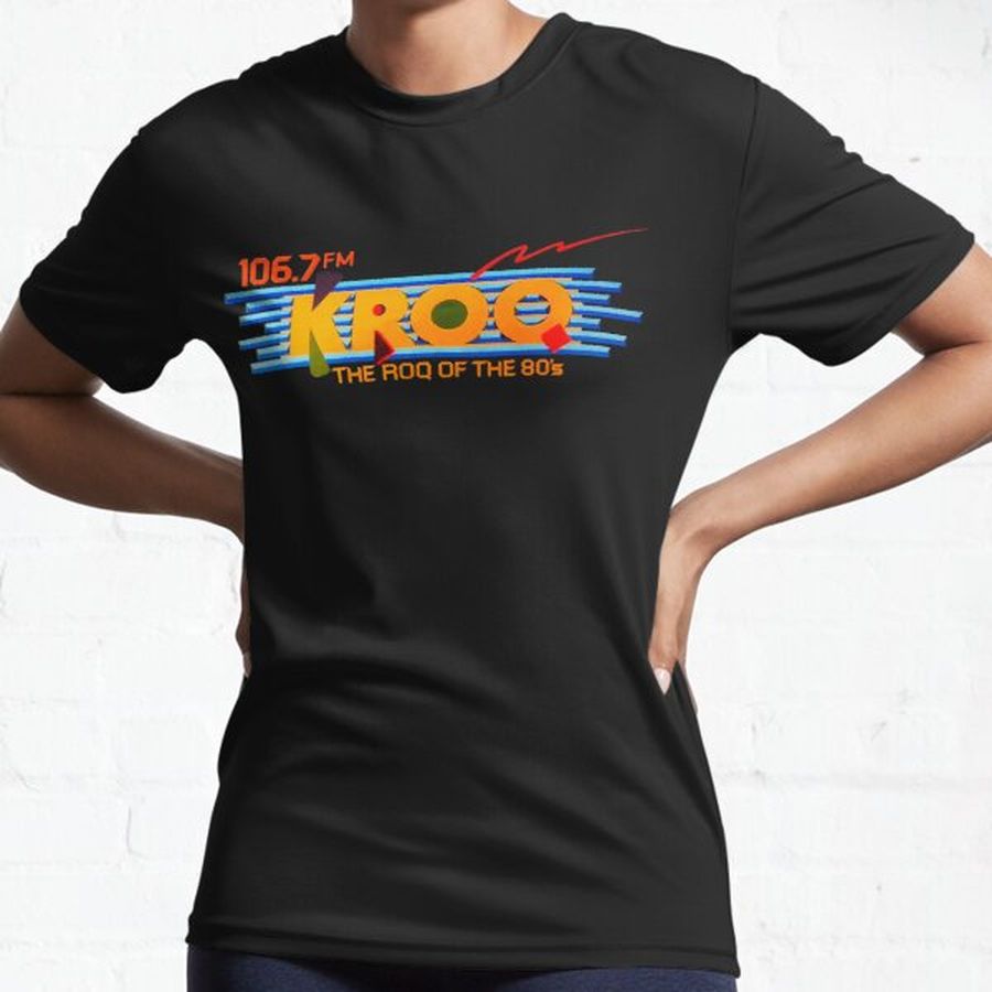 KROQ 106.7 1980s Los Angeles new wave alternative rock radio station Active T-Shirt