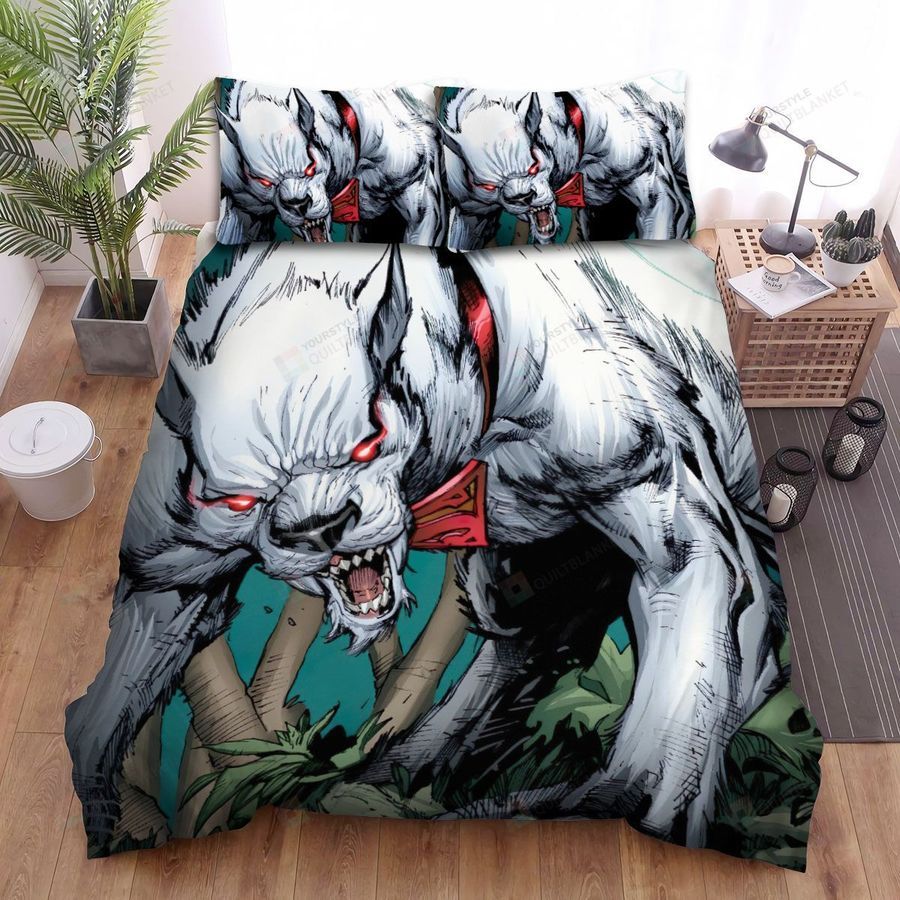 Krypto The Superdog Evil Krypto Bed Sheets Spread Duvet Cover Bedding Sets
