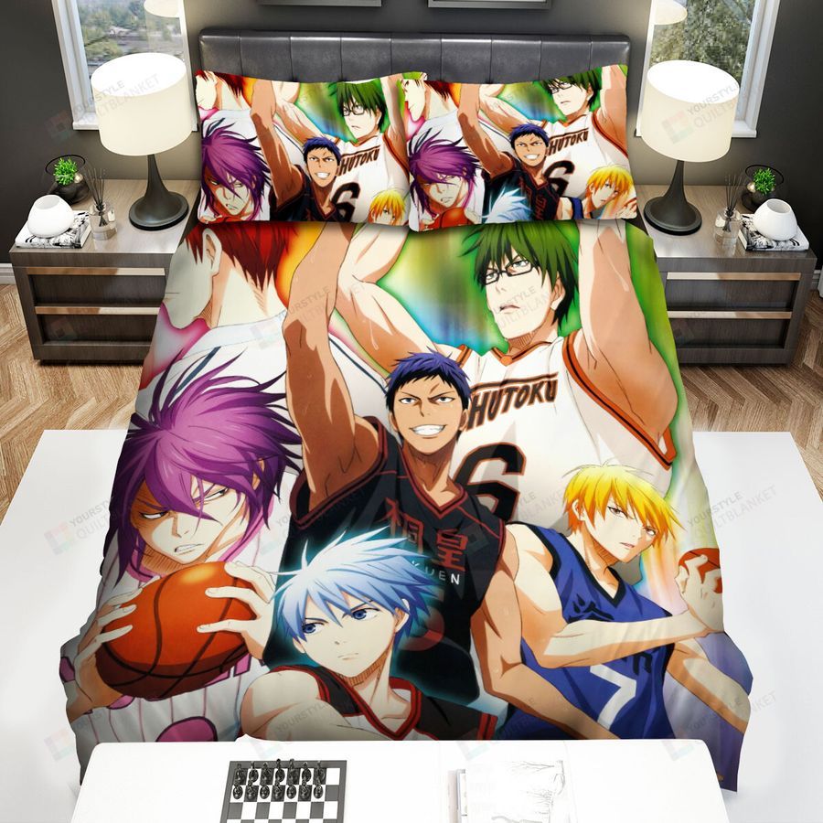 Kuroko's Basketball Characters In Basketball Uniform Bed Sheets Spread Comforter Duvet Cover Bedding Sets