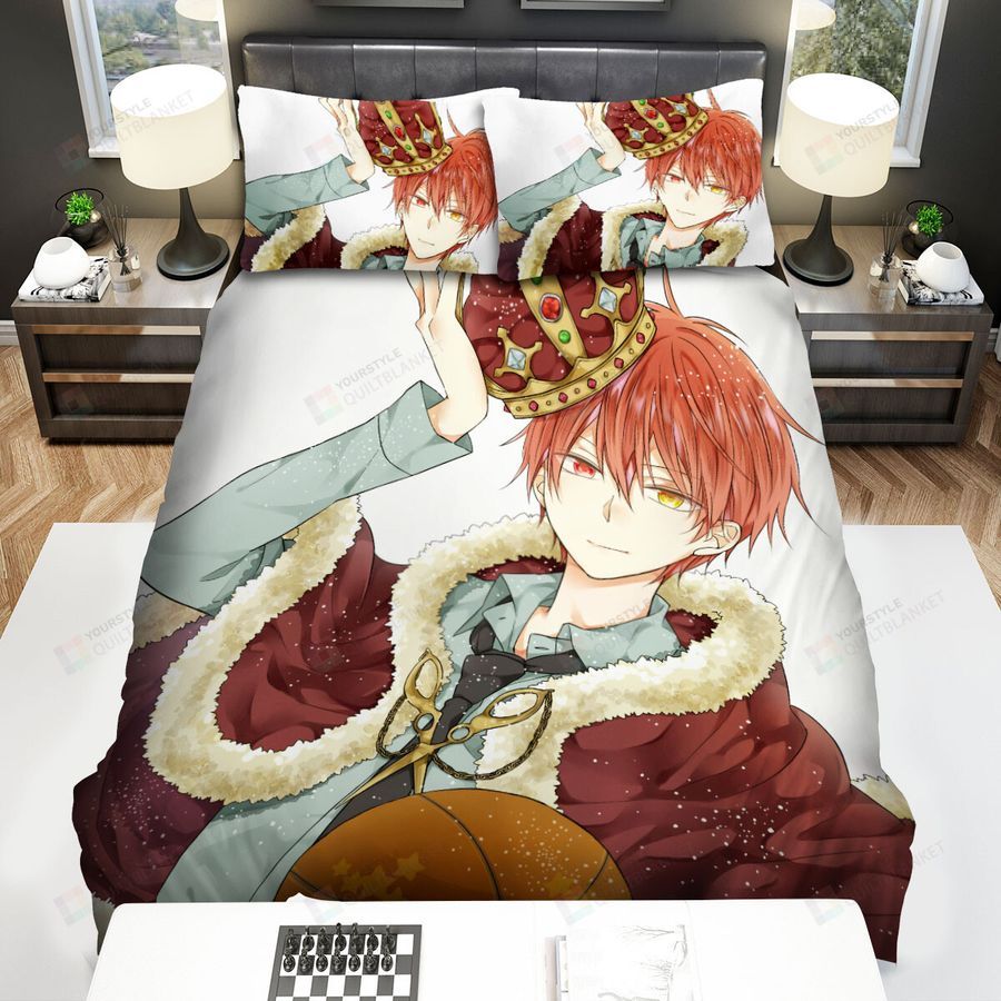 Kuroko's Basketball Seijuro Akashi With The Crown And The Basketball Bed Sheets Spread Comforter Duvet Cover Bedding Sets