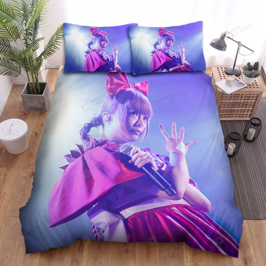 Kyary Pamyu Pamyu The Girl Is Posting On The Stage Under The Spotlight Bed Sheets Spread Comforter Duvet Cover Bedding Sets