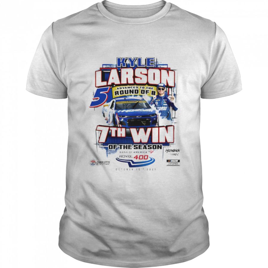 Kyle Larson Checkered Flag 2021 Bank Of America Roval 400 Race Winner T Shirt