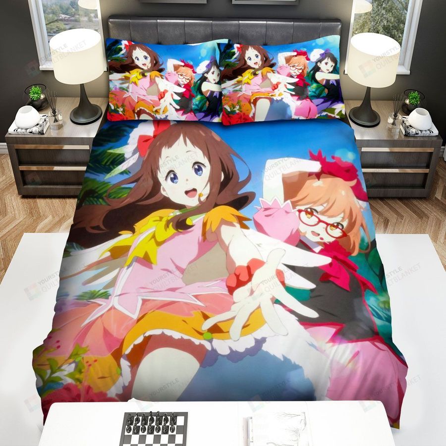 Kyoukai No Kanata Mirai Kuriyama Mitsuki Nase Ai Shindou Bed Sheets Spread Comforter Duvet Cover Bedding Sets