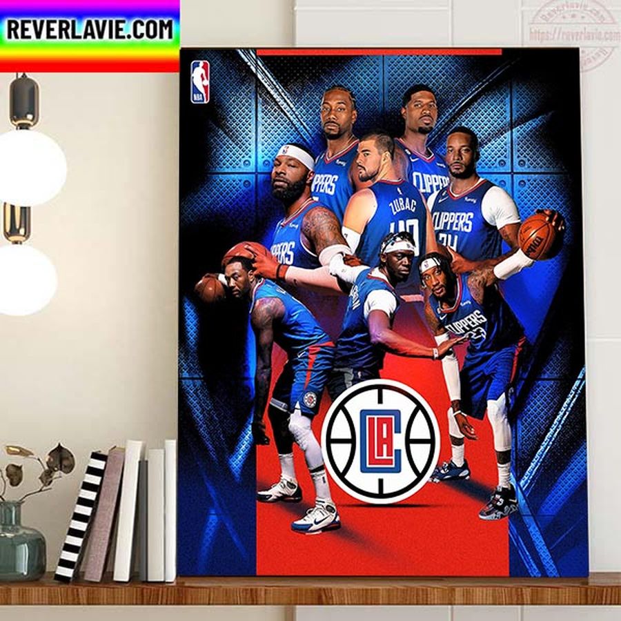 LA Clippers In Kia Tip Off 2022 Of NBA Home Decor Poster Canvas