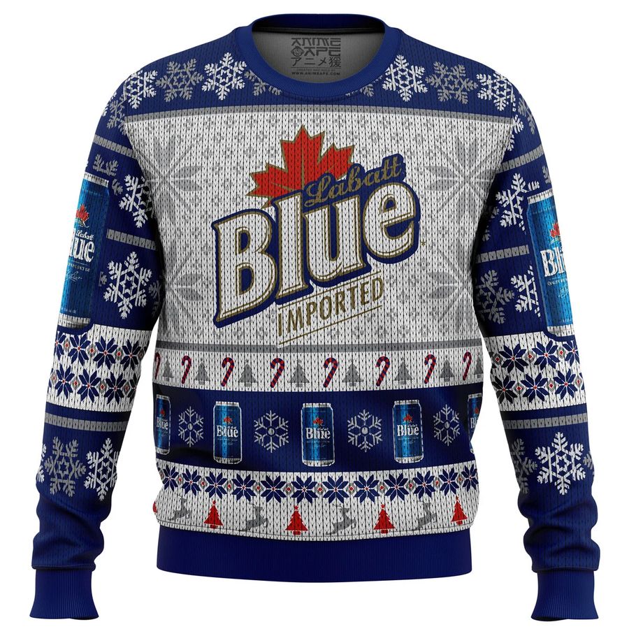 Labatt Blue Beer Ugly Sweater
