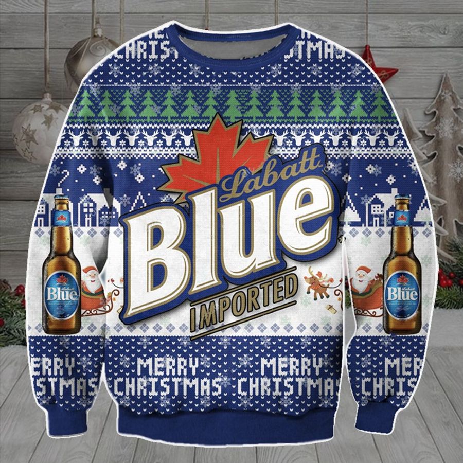 Labatt Blue Imported Canadian Pilsener Ugly Sweater