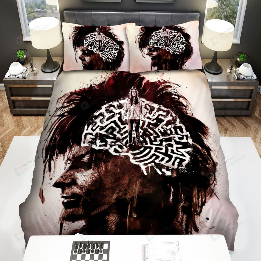 Labyrinth (1986) Movie Brain Maze Art Bed Sheets Spread Comforter Duvet Cover Bedding Sets