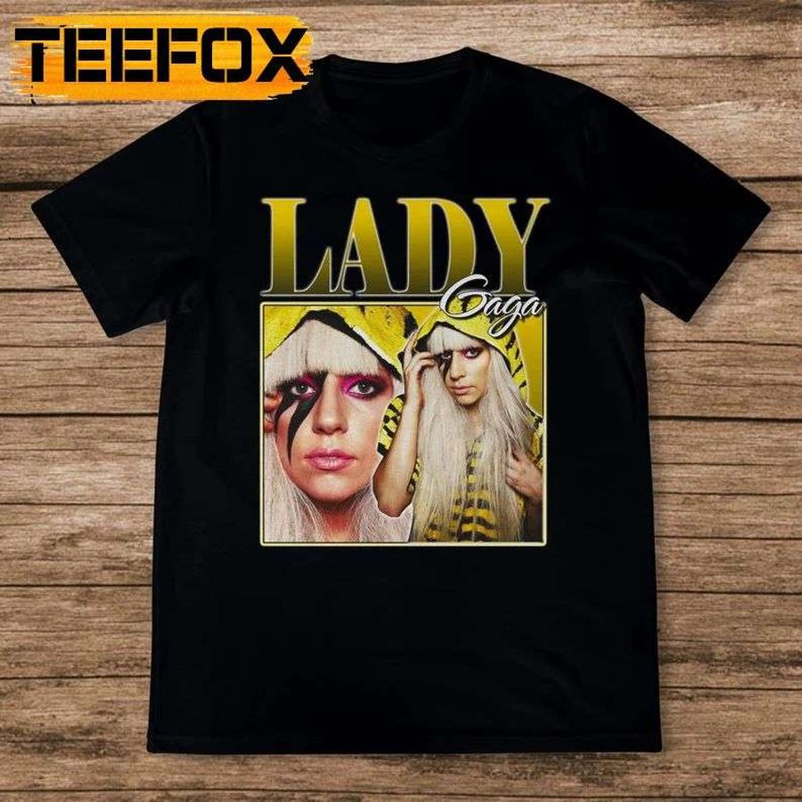 Lady Gaga Music Singer Black Unisex T-Shirt