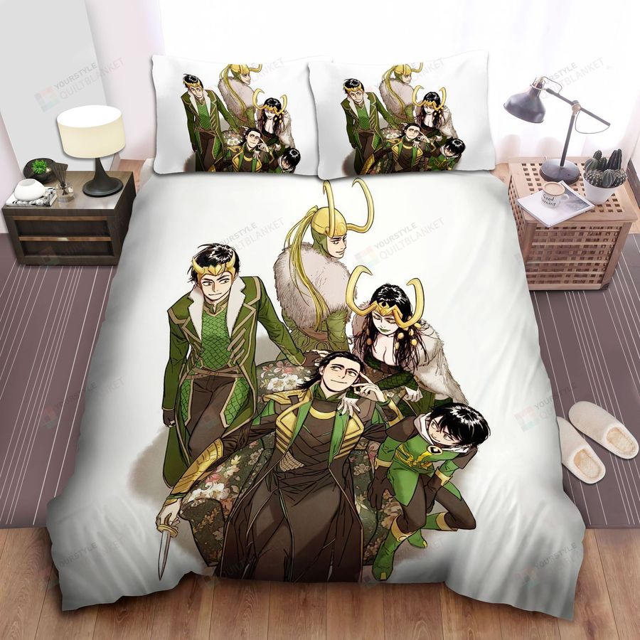 Lady Loki Family Reunion Bed Sheets Spread Comforter Duvet Cover Bedding Sets