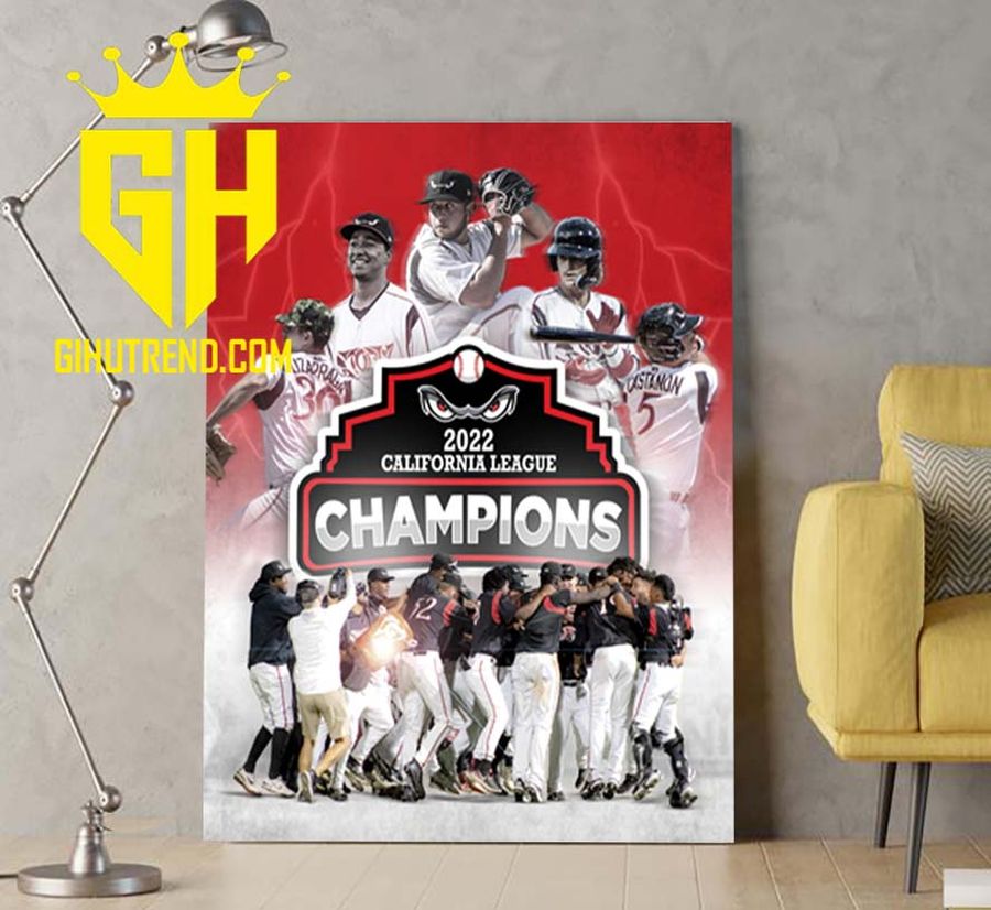 Lake Elsinore Storm Champions 2022 California League Poster Canvas