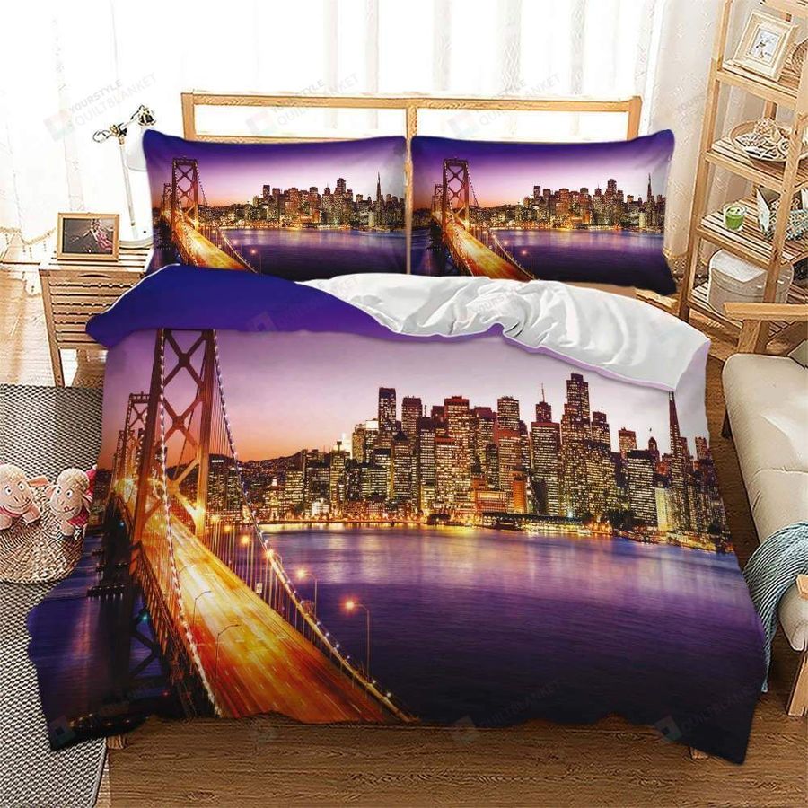 Landmark Los Angeles Bed Sheets Spread Duvet Cover Bedding Sets