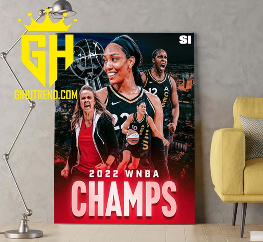 Las Vegas Aces Champion 2022 WNBA Champs Poster Canvas