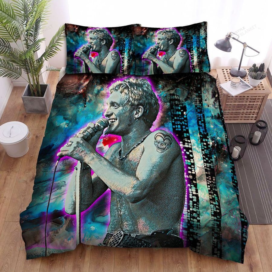Layne Staley Textures Bed Sheets Spread Comforter Duvet Cover Bedding Sets