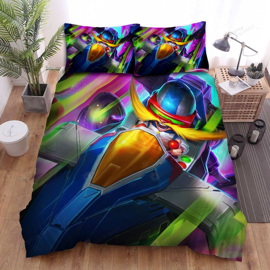 League Of Legends Arcade Corki Splash Art Bed Sheets Spread Duvet Cover Bedding Sets