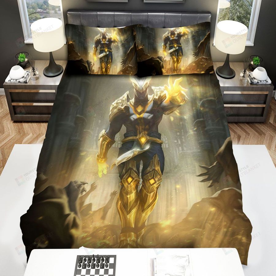 League Of Legends Arclight Brand Splash Art Bed Sheets Spread Duvet Cover Bedding Sets