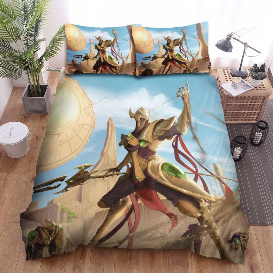 League Of Legends Azir Summoning His Sand Soldiers Bed Sheets Spread Duvet Cover Bedding Sets