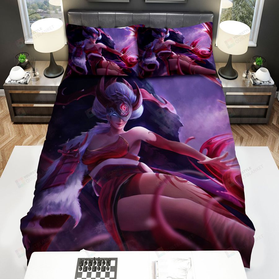 League Of Legends Blood Moon Syndra Concept Art Bed Sheets Spread Duvet Cover Bedding Sets