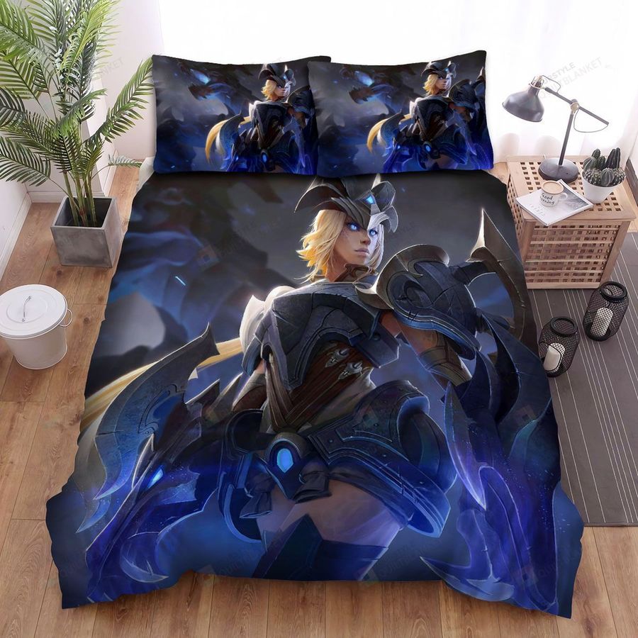 League Of Legends Championship Shyvana Splash Art Bed Sheets Spread Duvet Cover Bedding Sets