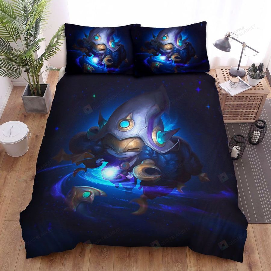 League Of Legends Cosmic Lulu Artwork Bed Sheets Spread Duvet Cover Bedding Sets