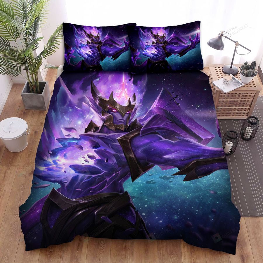 League Of Legends Dark Star Jarvan Iv Splash Art Bed Sheets Spread Duvet Cover Bedding Sets