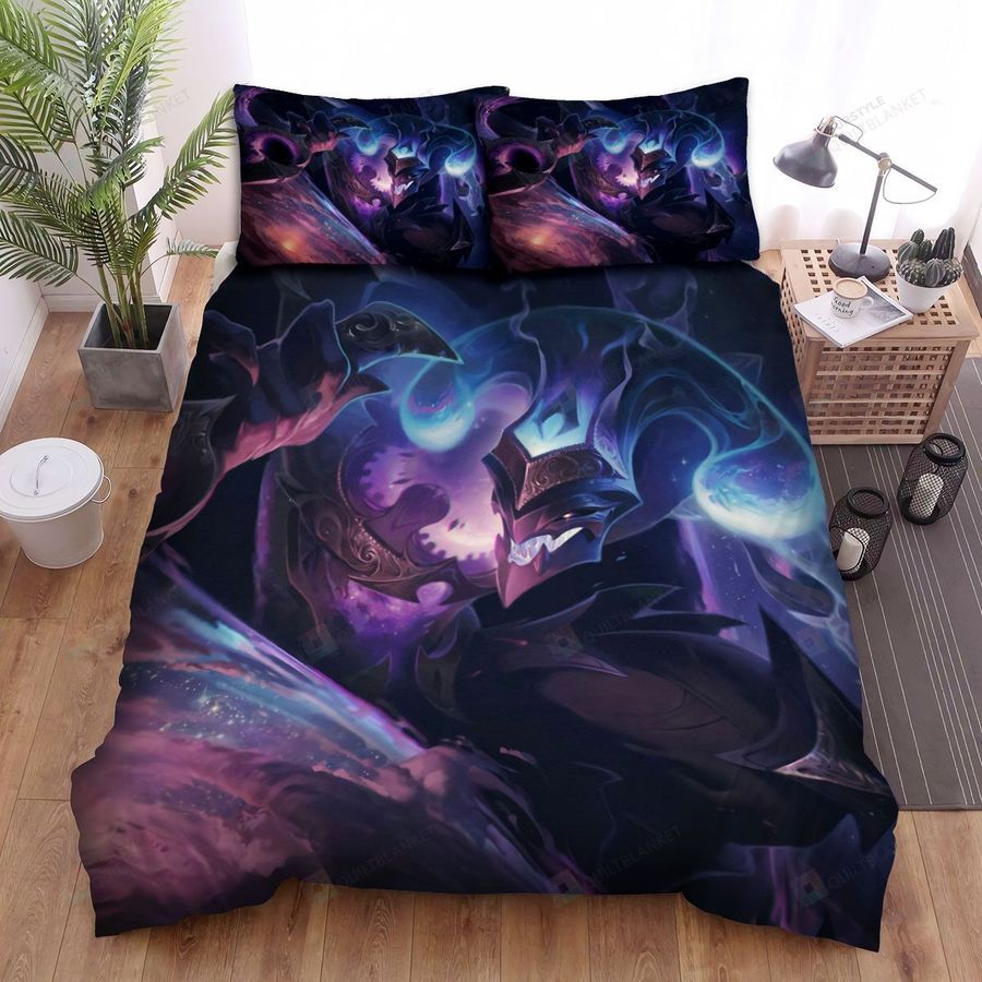 League Of Legends Dark Star Shaco Splash Art Bed Sheets Spread Duvet Cover Bedding Sets