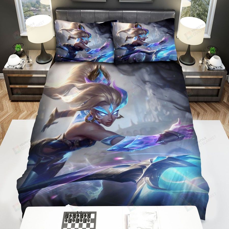 League Of Legends Dawnbringer Nidalee Splash Art Bed Sheets Spread Duvet Cover Bedding Sets