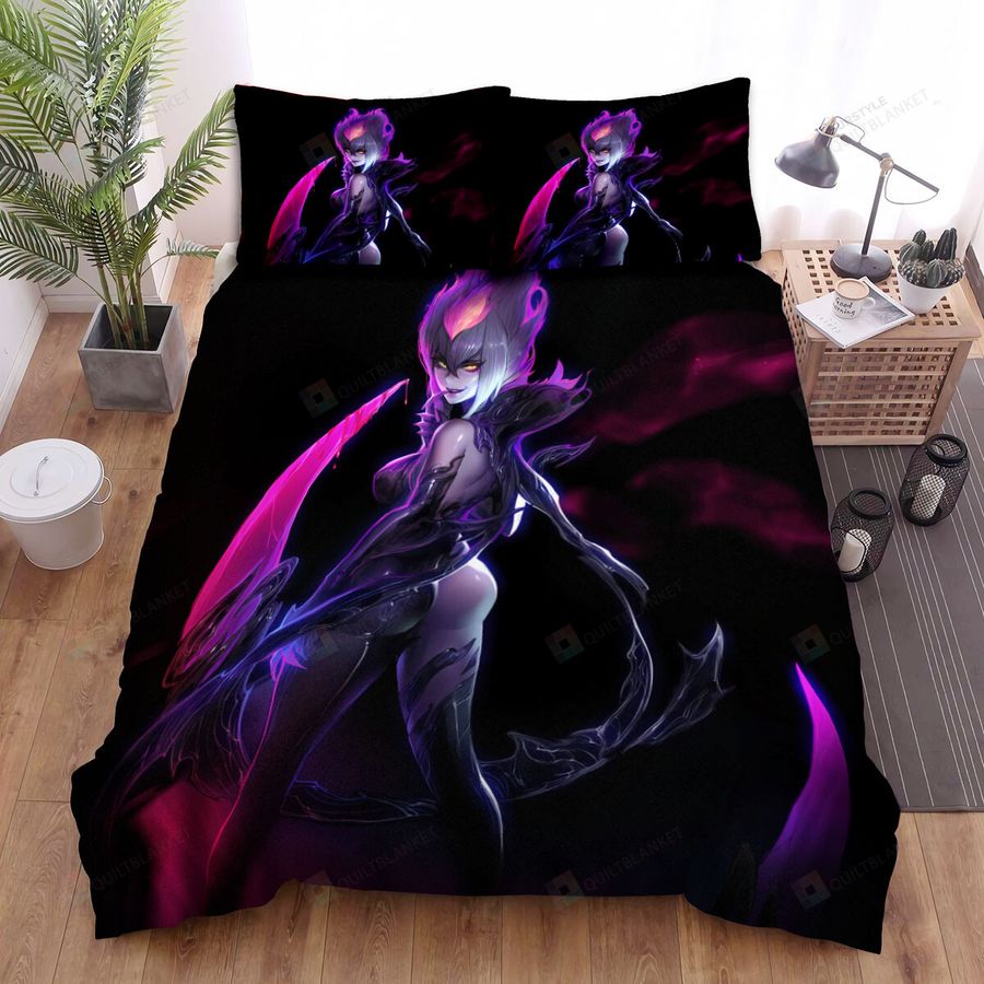 League Of Legends Evelynn's True Form Unleashed Artwork Bed Sheets Spread Duvet Cover Bedding Sets