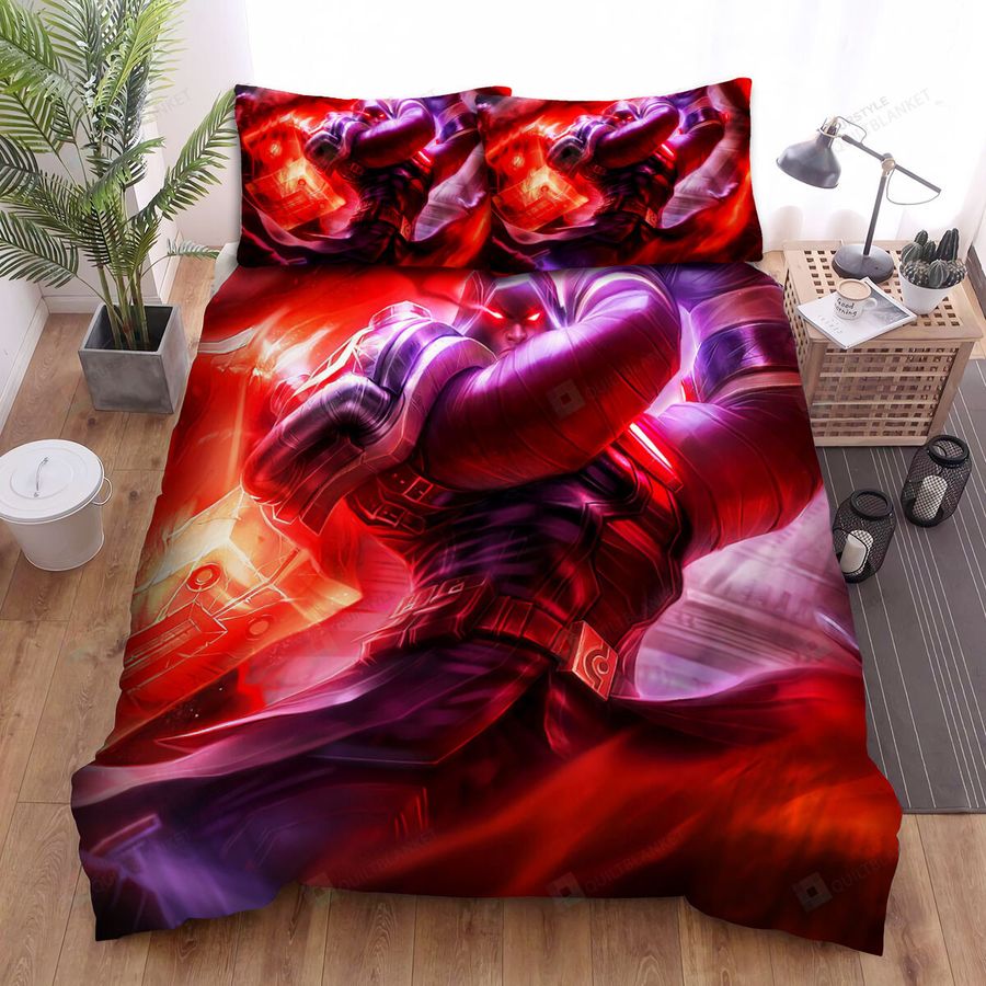 League Of Legends Forsaken Jayce Skin Splash Art Bed Sheets Spread