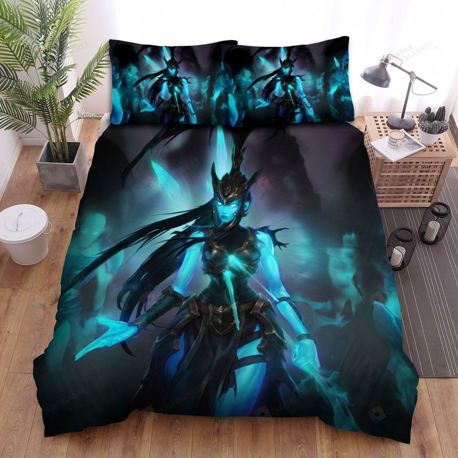 League Of Legends Kalista And Other Undying Spirits Artwork Bed Sheets Spread Duvet Cover Bedding Sets