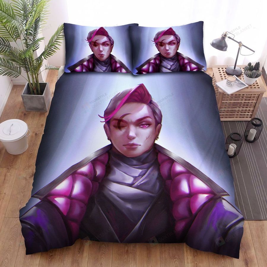 League Of Legends Mafia Aphelios Concept Portrait Bed Sheets Spread Duvet Cover Bedding Sets